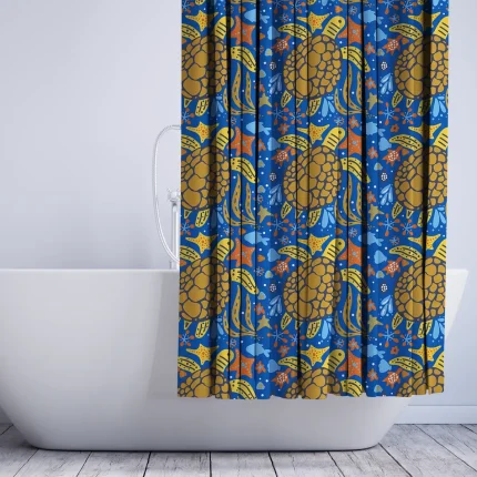 Ocean Turtle Adventure Shower Curtain