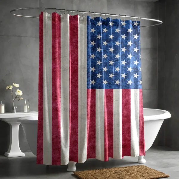 USA Flag Shower Curtain